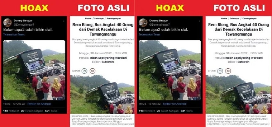 Soal Bus Terperosok Bergambar Anies, Netizen: Denny Siregar Produsen Hoax Nomor 1