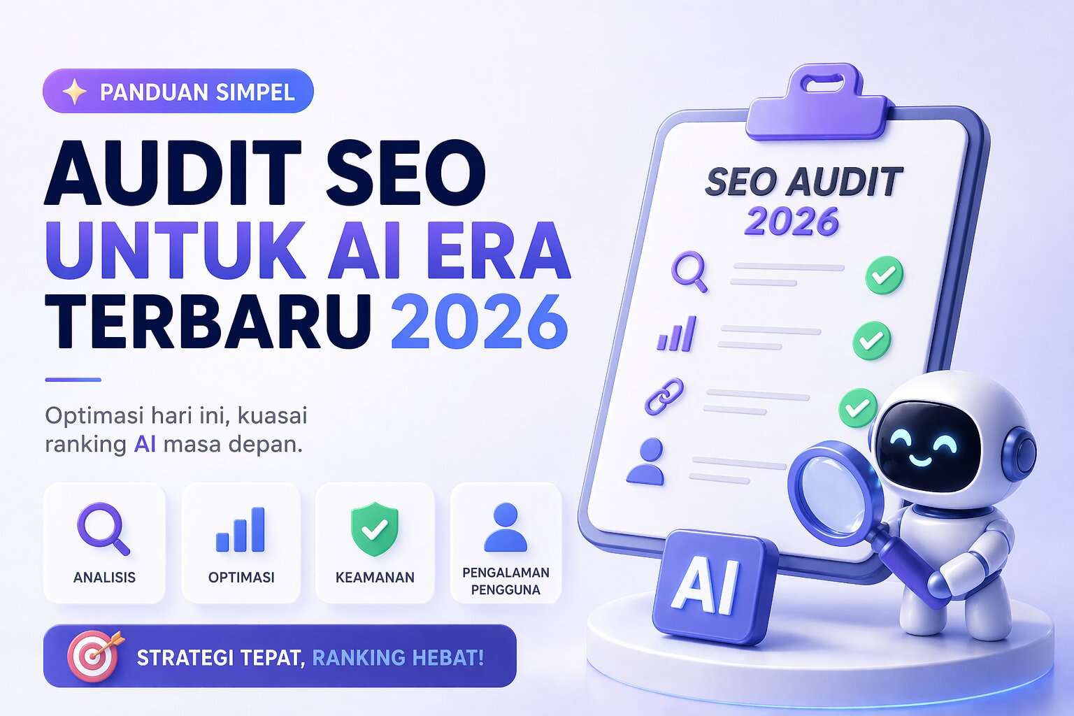 Strategi Audit SEO Berbasis AI Holistic Performance Intelligence untuk Mengintegrasikan Semua Sinyal SEO Menjadi Satu Sistem di Era 2026