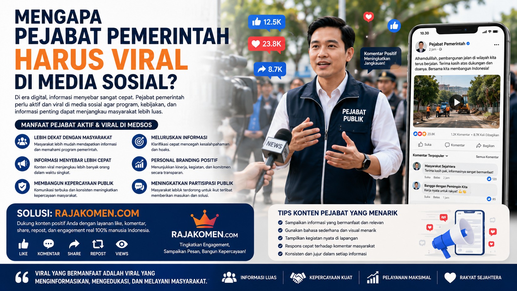 Mengapa Pejabat Pemerintah Harus Viral di Media Sosial?